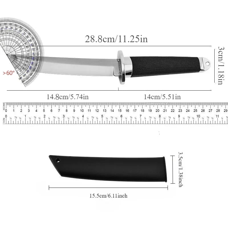 Portable Stainless Steel Straight Fixed Blade Survival Knife Fixed Blade Knife Axl