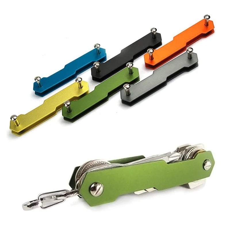 Compact Stainless Steel Key Holder Organizer | EDC Keychain Key Holder Organizer Axl
