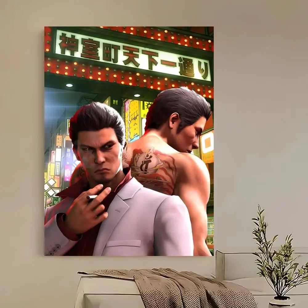 Yakuza Like a Dragon HD Game Poster – Self-Adhesive Waterproof Game Wall Poster Axl