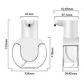 420ml Touchless Soap Dispenser – Wall-Mounted, USB-C Rechargeable Soap Dispenser Axl WHITE