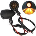 Retro Motorcycle Turn Signal Indicators – 2Pcs Halogen Blinker Motorcycle Turn Signals Axl Yellow lens