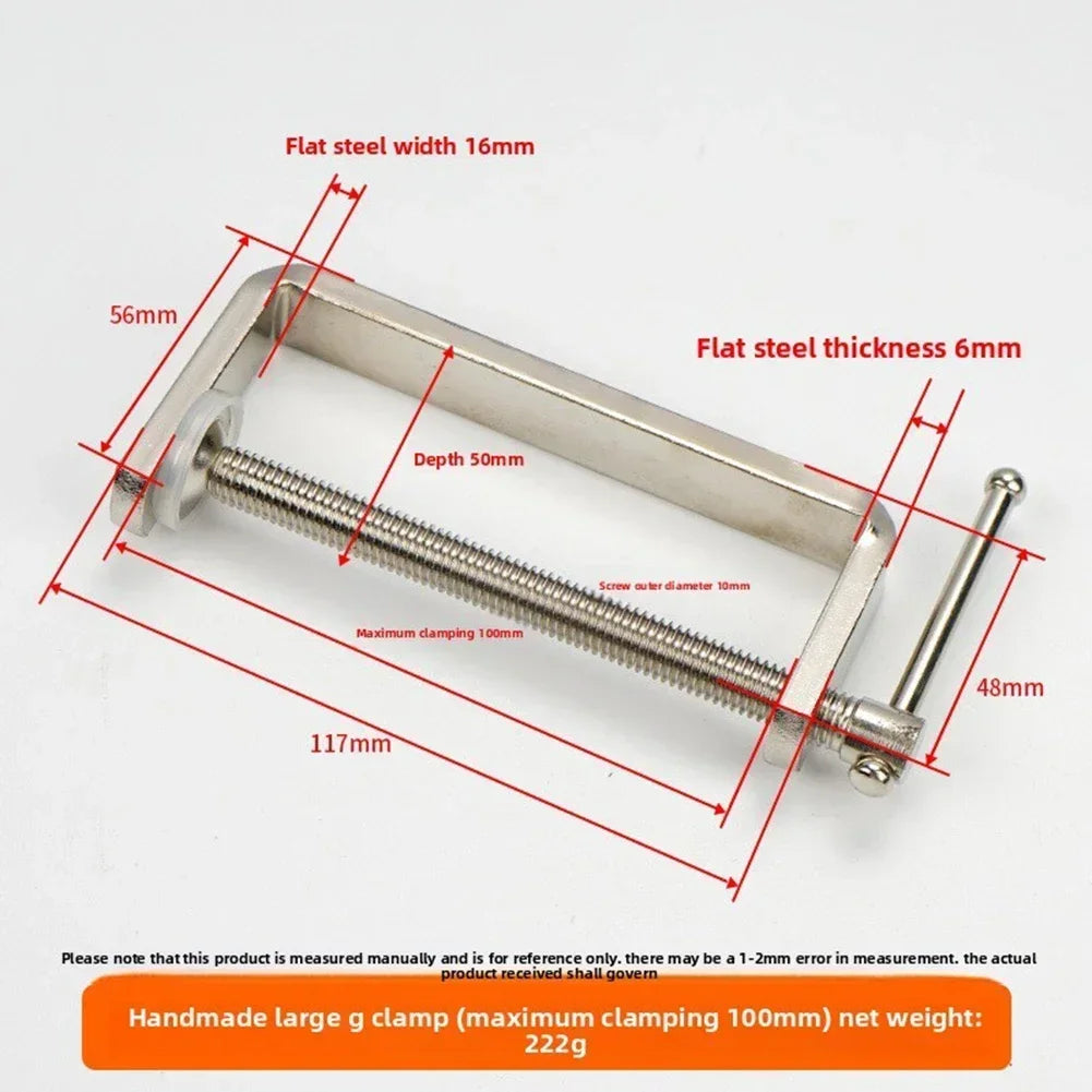 Heavy-Duty G-Clamp Deep Reach C Clamp – Wood & Metalworking Workshop Clamp Axl 0-100mm China Mainland