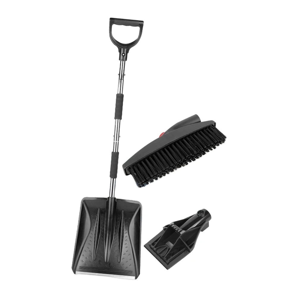Folding Stainless Steel Snow Shovel – Car, Driveway & Garden Folding Snow Shovel Axl 3-in-1 silver-white China Mainland