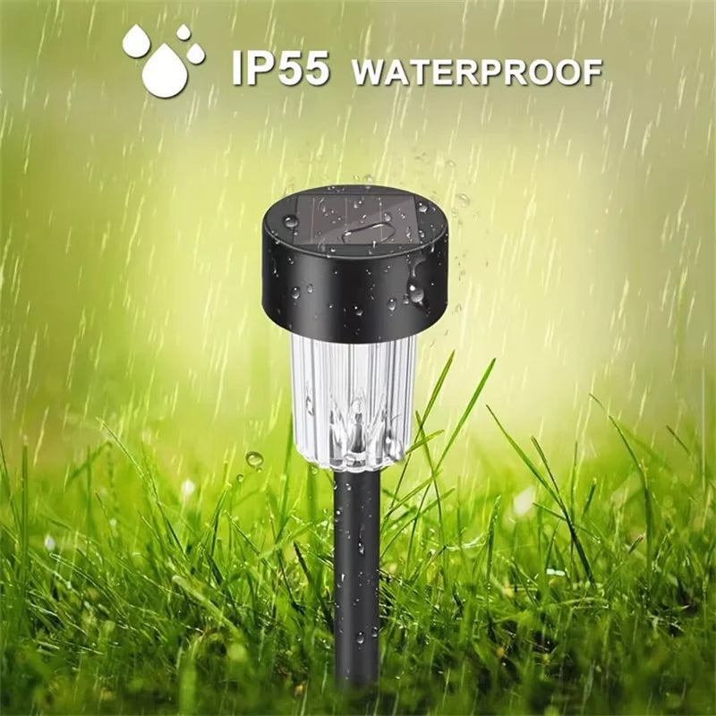 Solar Pathway Lights 12-Pack – Waterproof LED Garden Stake Lamps Solar Garden Lights Axl