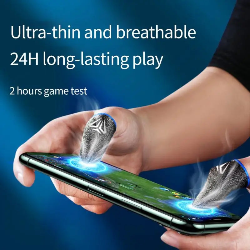 Gaming Finger Sleeves – Breathable Touch Screen Fingertips (1 Pair) Gaming Finger Sleeves Axl
