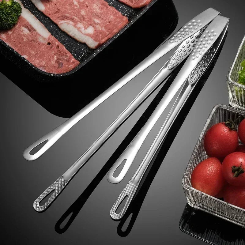 Stainless Steel Kitchen Tongs | BBQ Grill & Cooking Tweezers Kitchen Tongs Axl