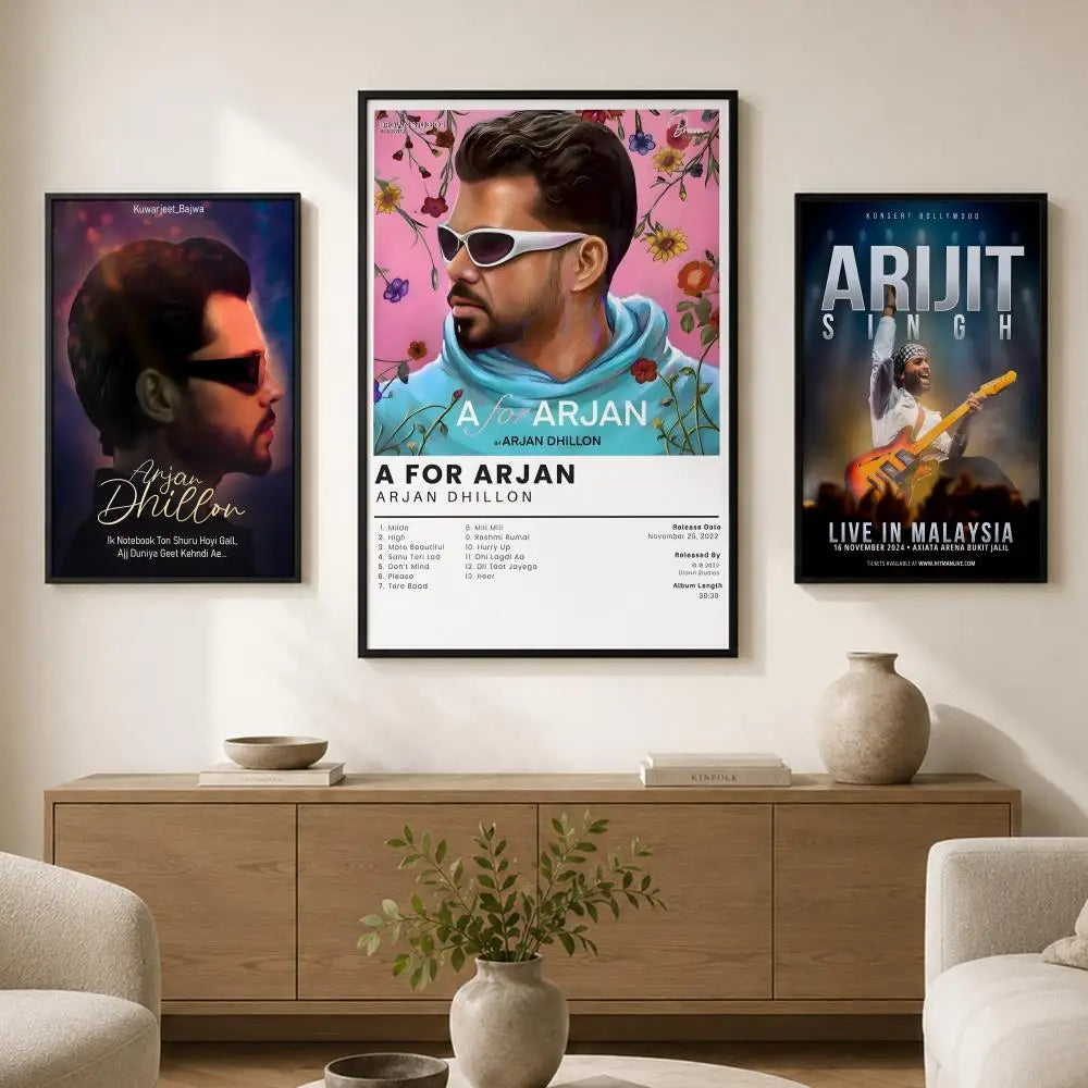 Arjan Dhillon Waterproof PVC Wall Poster – Peel & Stick HD Art Wall Poster Axl