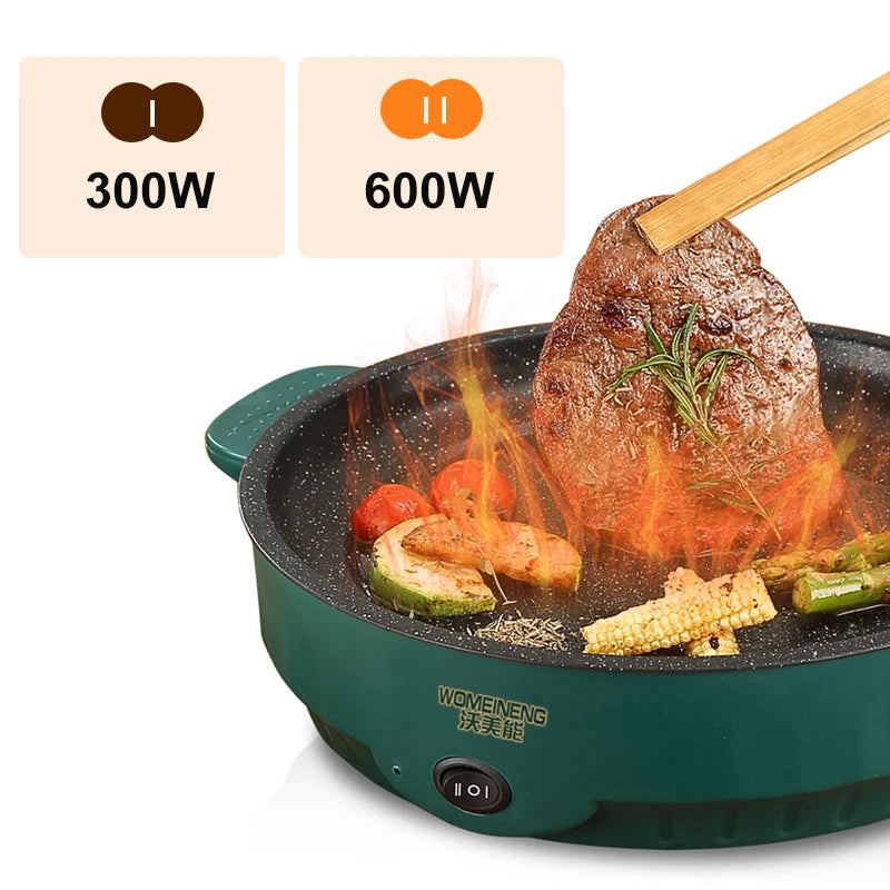BALASHOV 26cm Electric Non-Stick Frying Pan Multicooker 600W Electric Frying Pan Axl