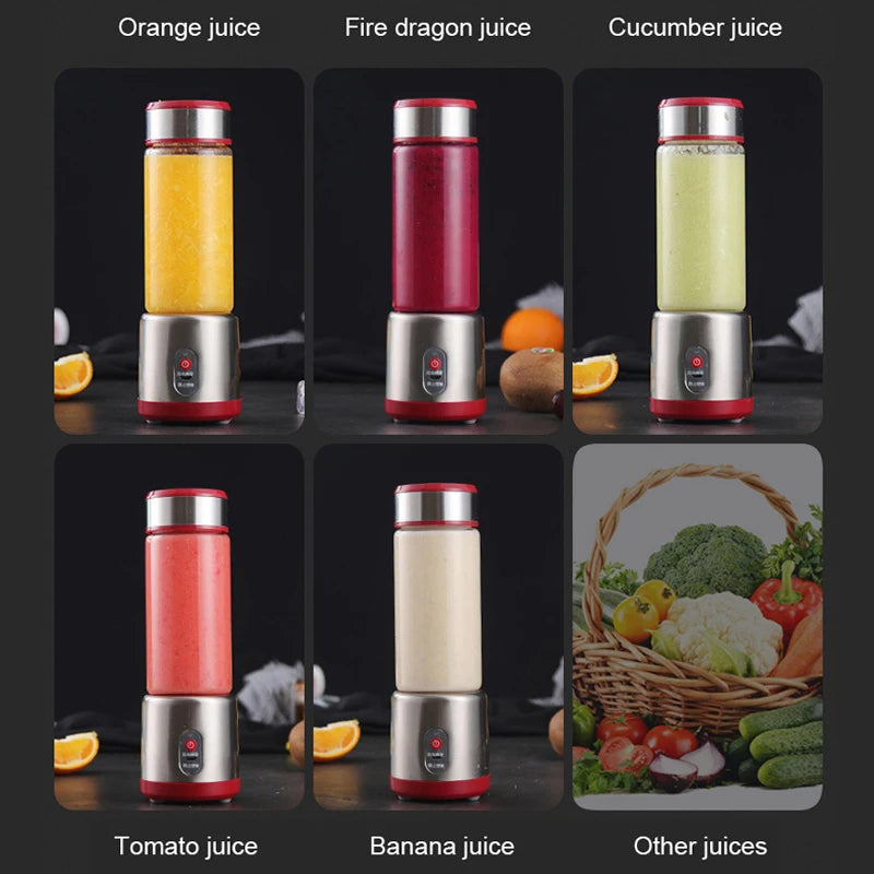BALASHOV Portable USB Rechargeable Electric Juicer Blender Cup Portable Electric Juicer Axl