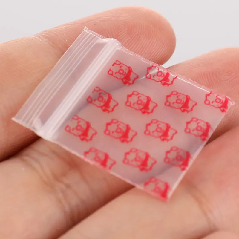 100 Pcs Mini Clear Zipper Bags – Small Plastic Storage Bags Plastic Zipper Bags Axl Transparent