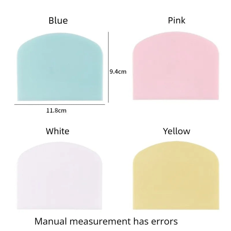 2-Piece Flexible Plastic Dough Scraper & Bowl Scraper Set Dough Scraper Set Axl