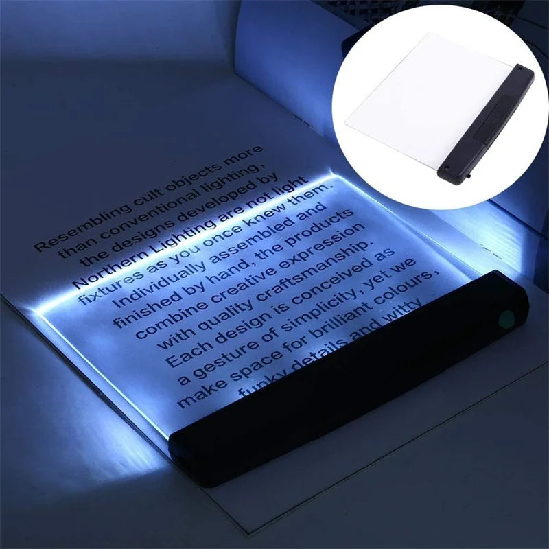 LED Flat Panel Book Light – Ultra-Thin Portable Reading Lamp LED Reading Light Axl