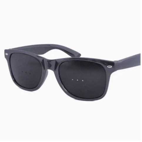Pinhole Glasses – Eye Exercise & Focus Training | Adults & Kids Pinhole Glasses Axl black 3 holes