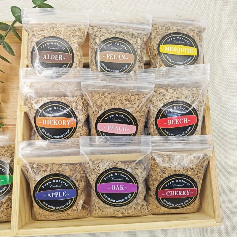 50g BBQ Smoking Wood Chips – Apple, Beech, Alder & More BBQ Smoking Wood Chips Axl