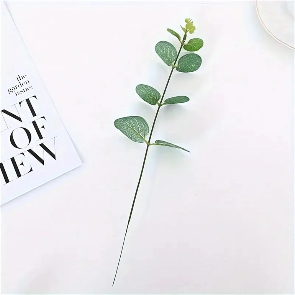 Artificial Eucalyptus Stems – Silver Dollar Leaves 20/50 PCS Artificial Plant Stems Axl AS 50PCS