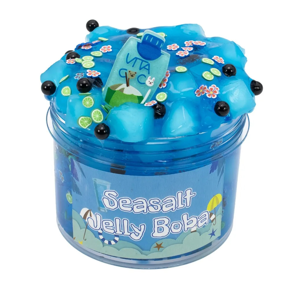 Crystal Slime Kit – Fruit Jelly Cube Sensory Toy 300ml/70ml Kids Slime Kit Axl Blue 300ml