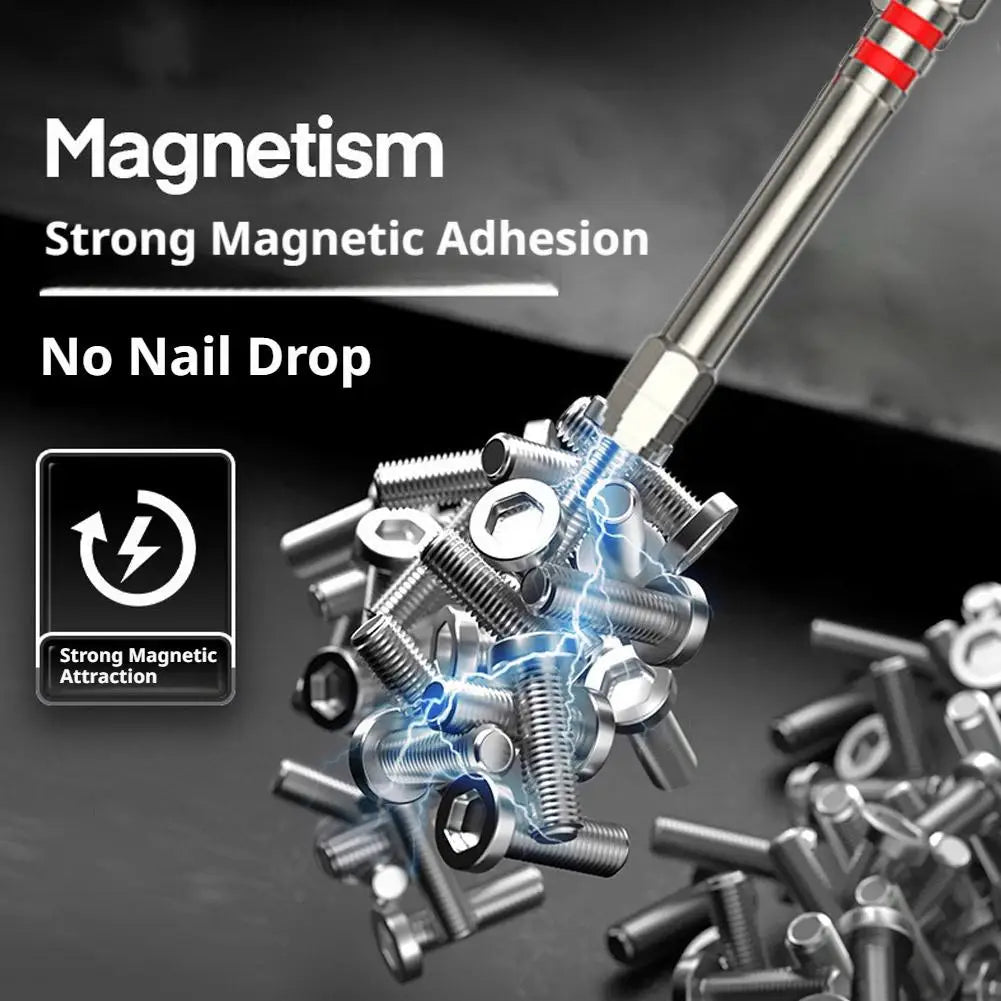 6-Piece Magnetic Pagoda Hex Screwdriver Bits Set – 65 & 100mm Screwdriver Bit Set Axl