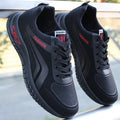 Men's Breathable Casual Sneakers – Antislip Running Trainers Men's Casual Sneakers Axl Black Red 39