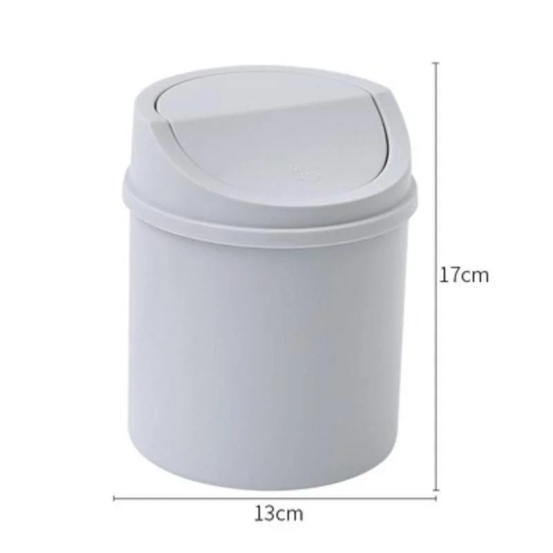 Mini Desktop Trash Can with Lid – Small Desk Bin Organizer Desktop Trash Can Axl