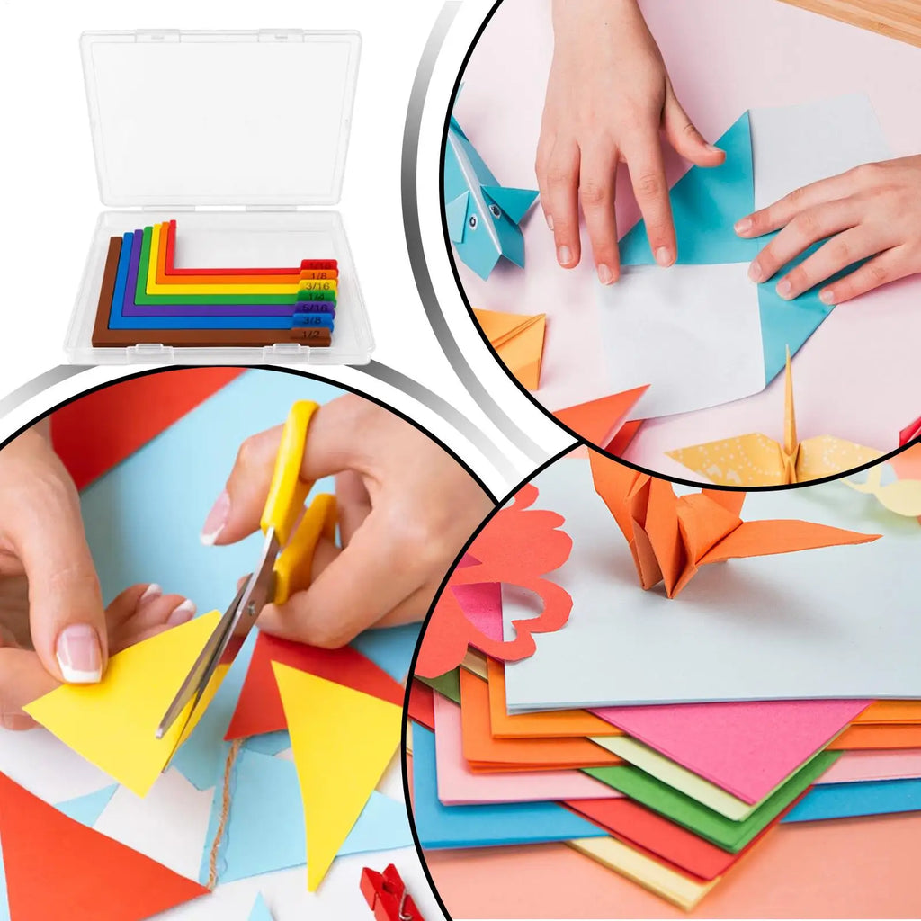 Papercraft Alignment Guide Set – 7 Precision Spacers & Storage Box Papercraft Alignment Tool Axl