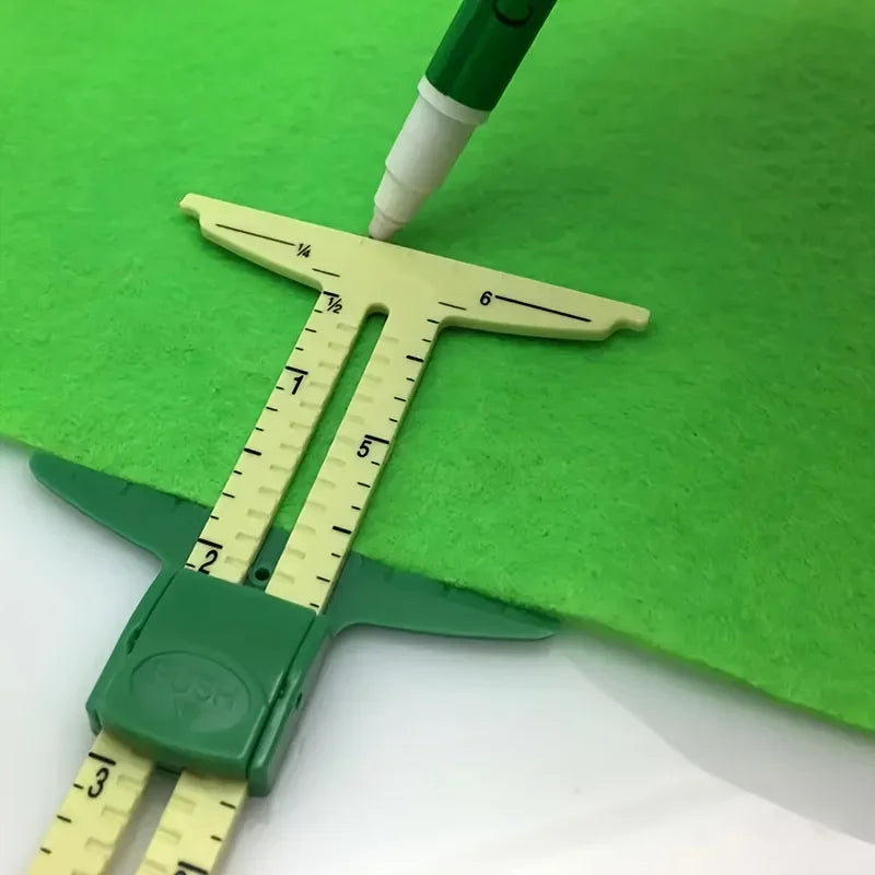 Sewing Sliding Gauge – Tailoring & Crafting Measuring Tool Sewing Measuring Gauge Axl