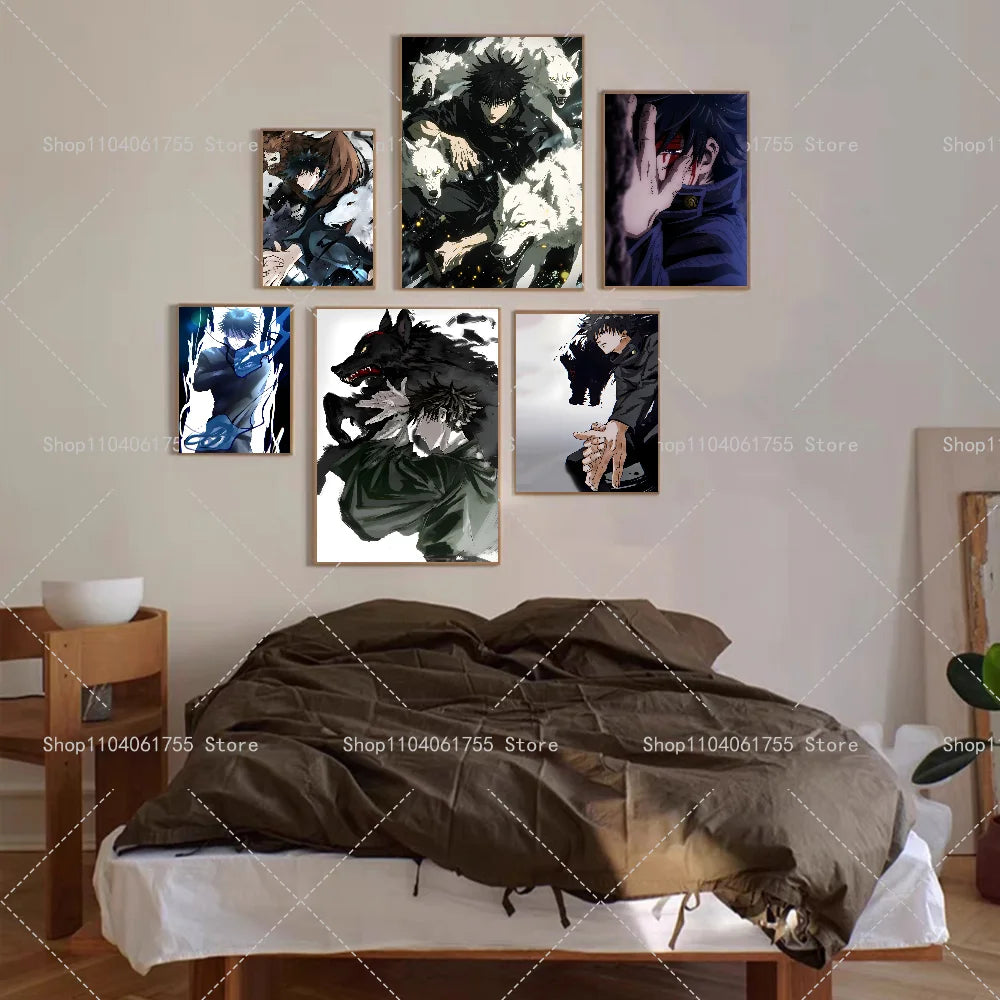 Anime Megumi Wall Poster – Self-Adhesive Waterproof Sticker Anime Wall Poster Axl