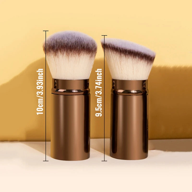 Retractable Makeup Brush – Foundation, Powder & Blush Travel Makeup Brush Set Axl