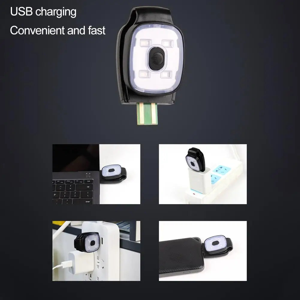 LED Clip-On Running Light – USB Rechargeable Warning Flashlight Clip-On Running Light Axl