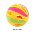 Interactive Cat Bell Ball Toy – Colorful Hollow Rattle for Kittens Cat Ball Toy Axl random color