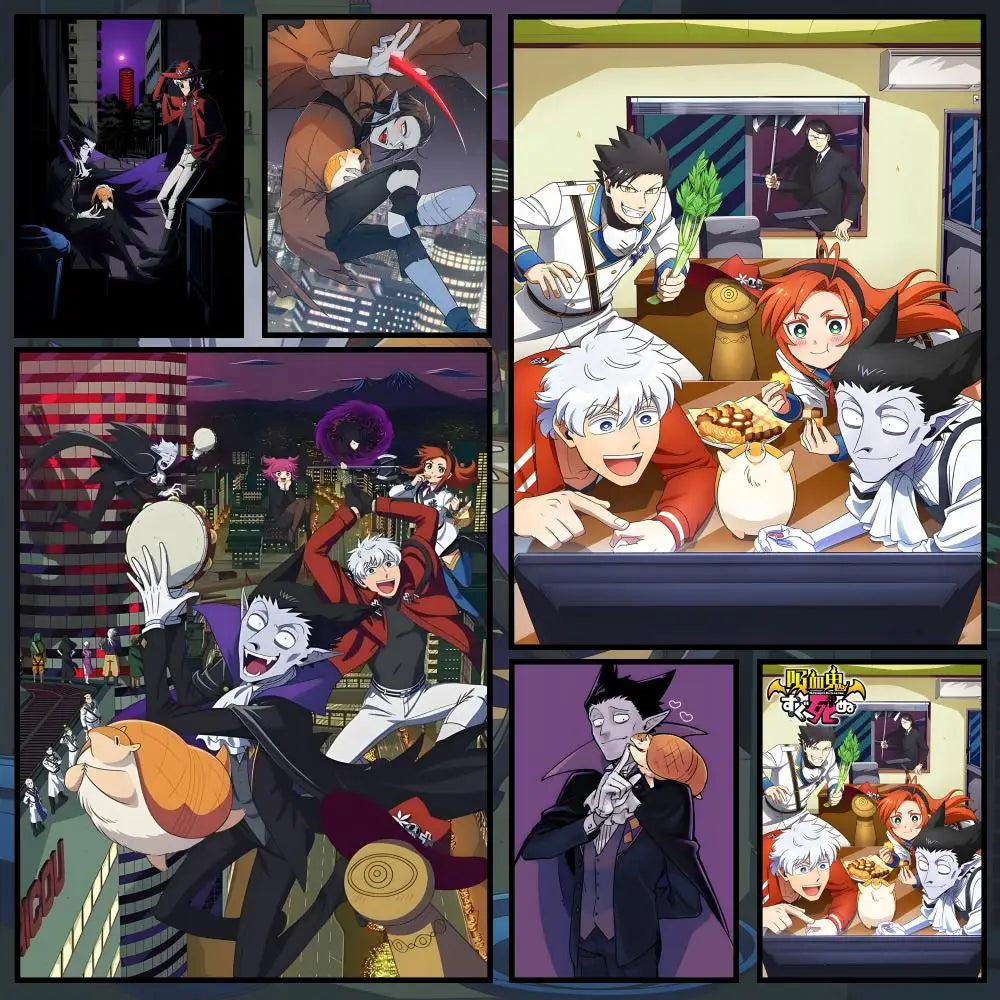 Vampire Dies in No Time Anime Wall Poster – Self-Adhesive HD Anime Wall Poster Axl