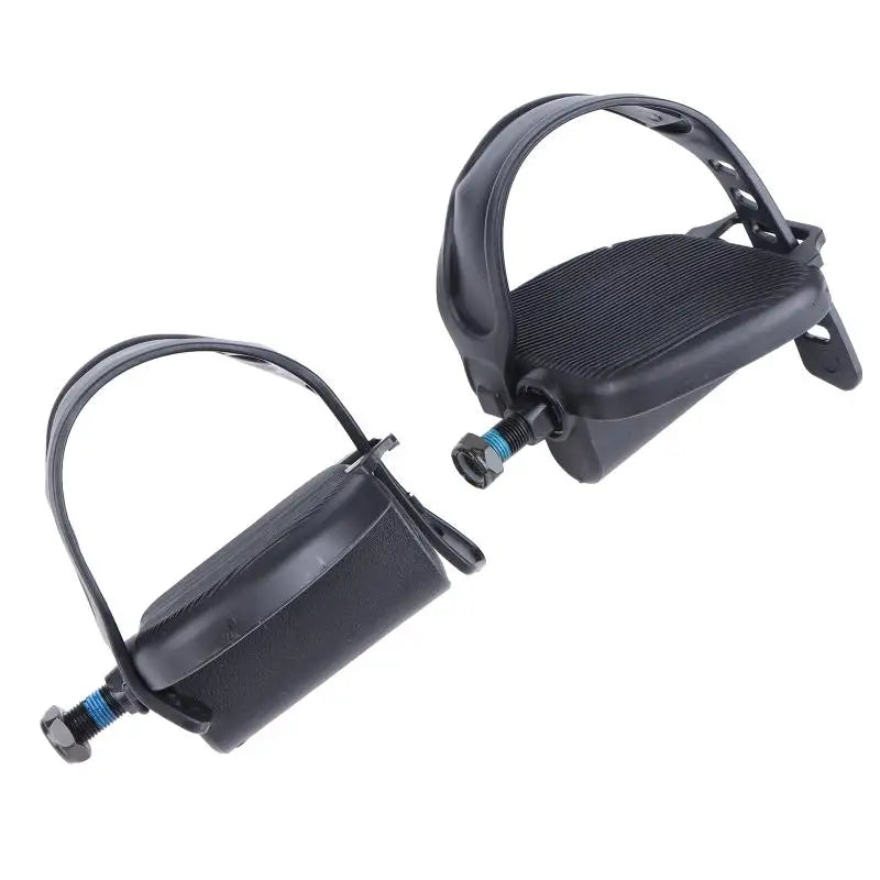 Anti-Slip Exercise Bike Pedals with Straps – Replacement Pair Bike Pedals Axl