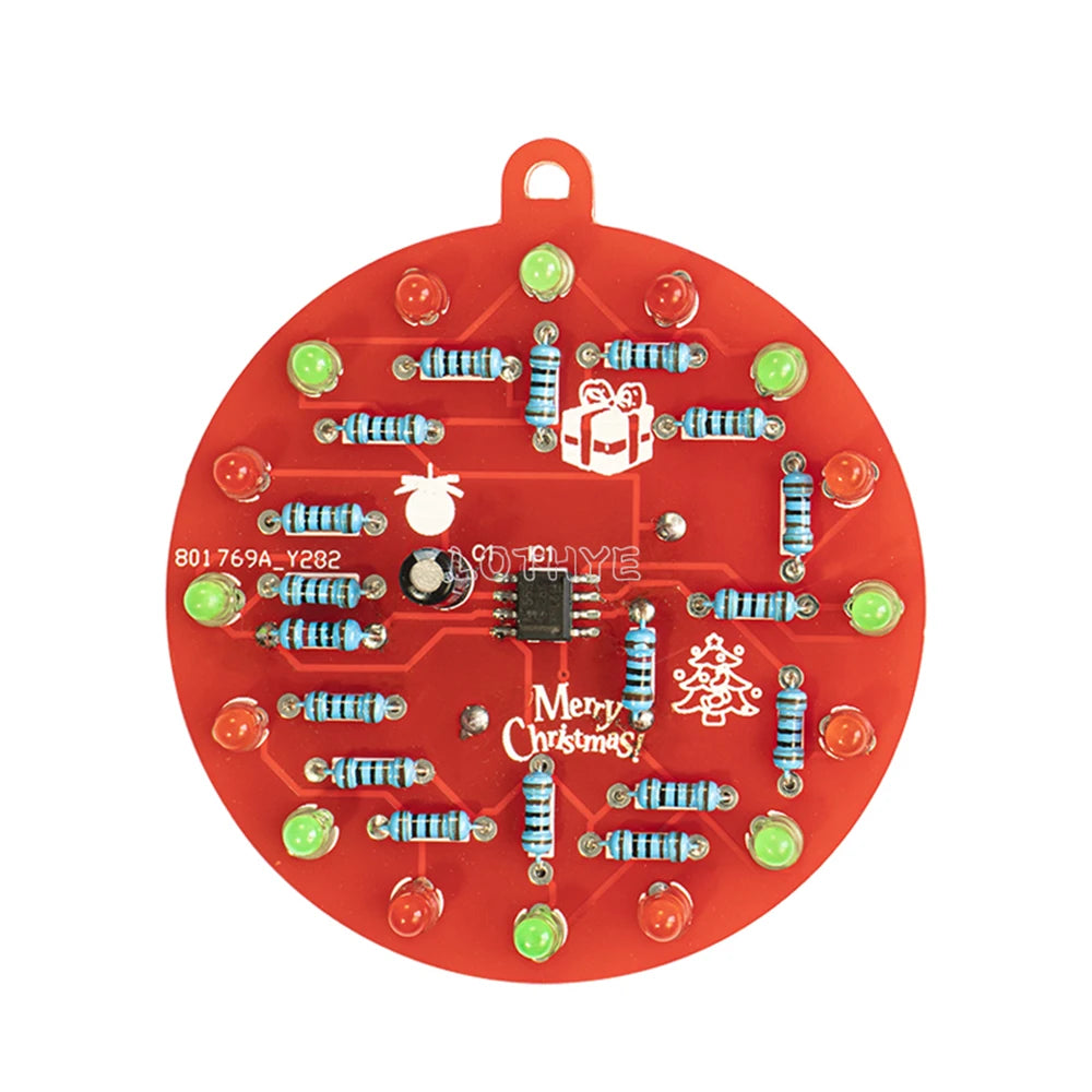 NE555 Christmas Tree DIY Soldering Kit – Flashing LED Lights DIY Soldering Kit Axl