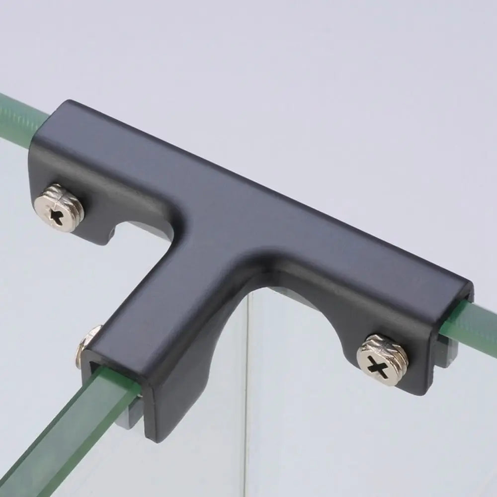 Aluminum Alloy Glass Corner Clips – L, T & Cross Angle Bracket Corner Fixing Clips Axl