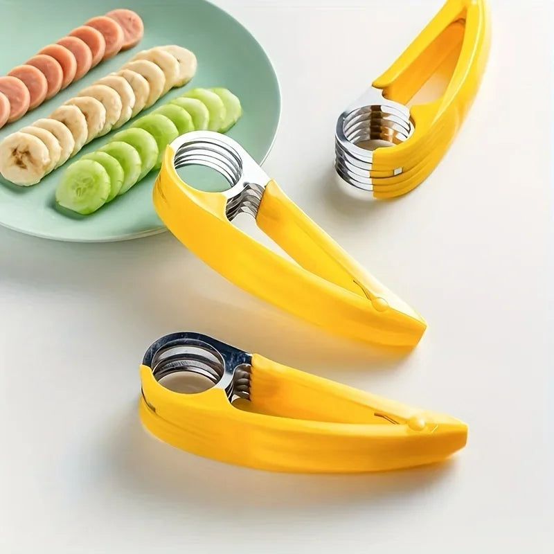 Stainless Steel Banana & Hot Dog Slicer | Multi-Purpose Cutter Food Slicer Tool Axl