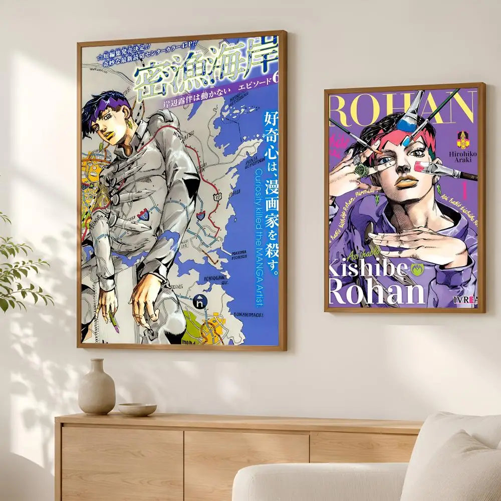 Rohan Kishibe Anime Wall Poster – Self-Stick Waterproof HD Art Anime Wall Poster Axl