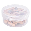 20-Piece Wooden Clip Push Pins – Decorative Corkboard Tacks Decorative Push Pins Axl -20Pcs-Box