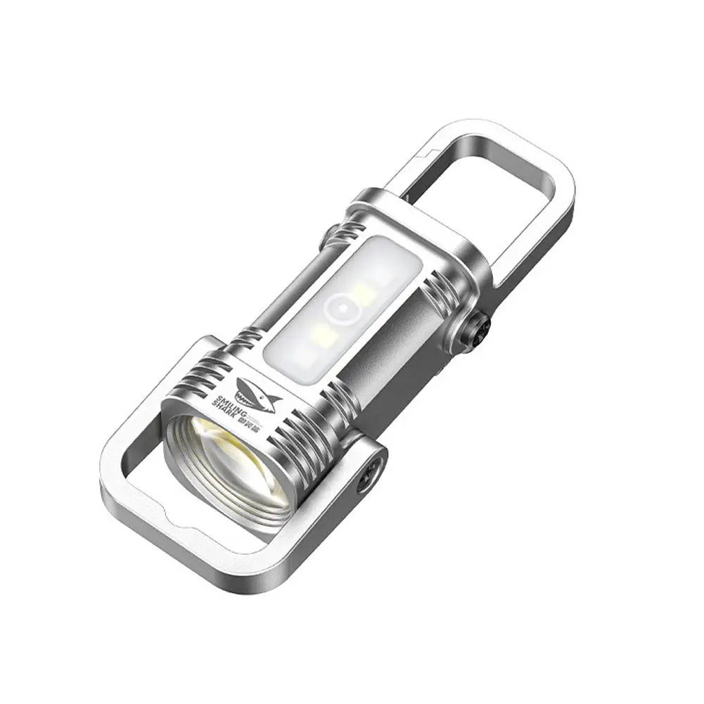 Rechargeable COB Keychain Flashlight – 7-Mode IPX4 Waterproof Keychain Flashlight Axl A