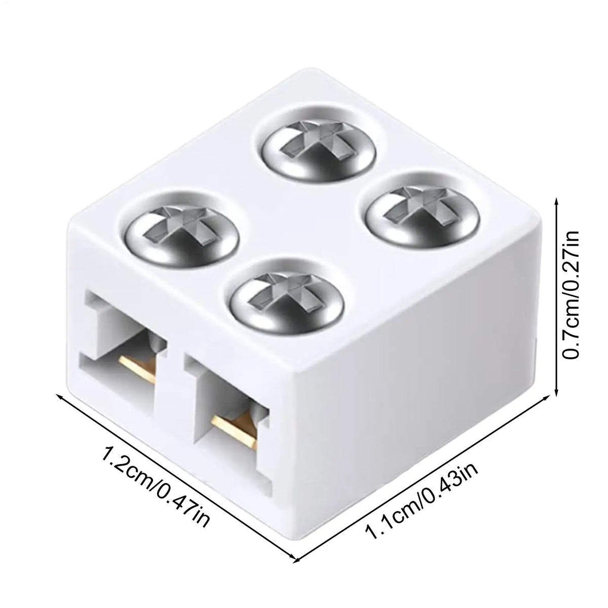 8mm LED Strip Light Connector – No-Solder Wire Adapter LED Strip Connector Axl