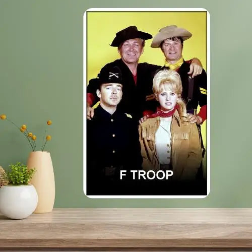 F Troop Classic TV Show Metal Poster Sign | Vintage Wall Decor Metal Wall Sign Axl aluminum sign aluminum 20x30cm