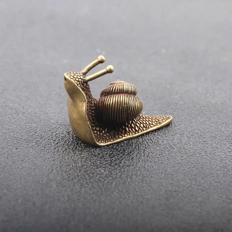 Mini Pure Copper Snail Statue – Antique Brass Desk Ornament Brass Desk Ornament Axl Snails