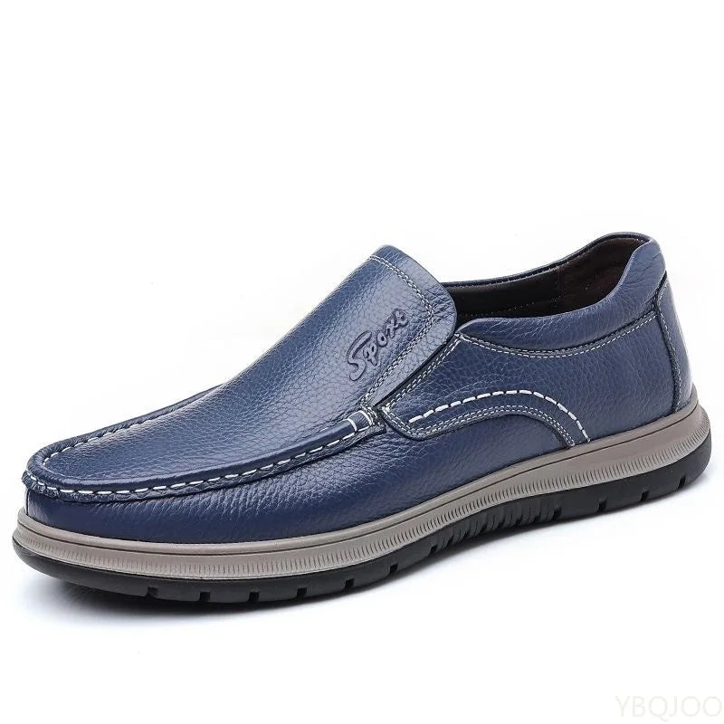 YBQJOO Men's Slip-On Casual Flat Shoes – Versatile Loafers Men's Slip-On Shoes Axl