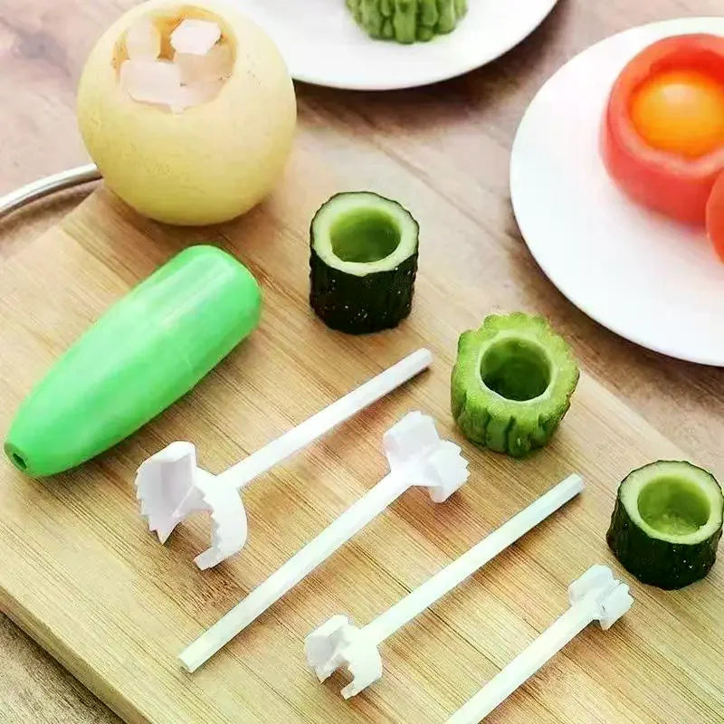 4-Piece Melon Corer & Seed Remover Set | Kitchen Fruit Tool Fruit & Vegetable Corer Axl