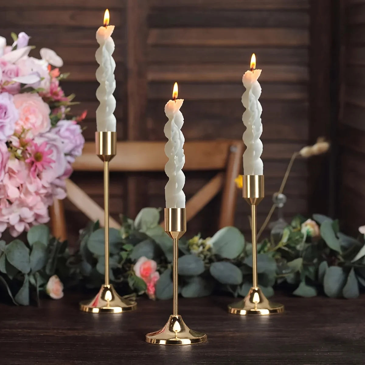12 Elegant Metal Candle Holders – Wedding & Holiday Decor Metal Candle Holders Axl