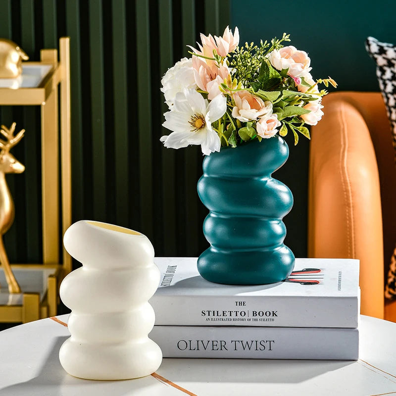 Plastic Spiral Vase – Nordic Creative Flower & Home Decor Decorative Vase Axl