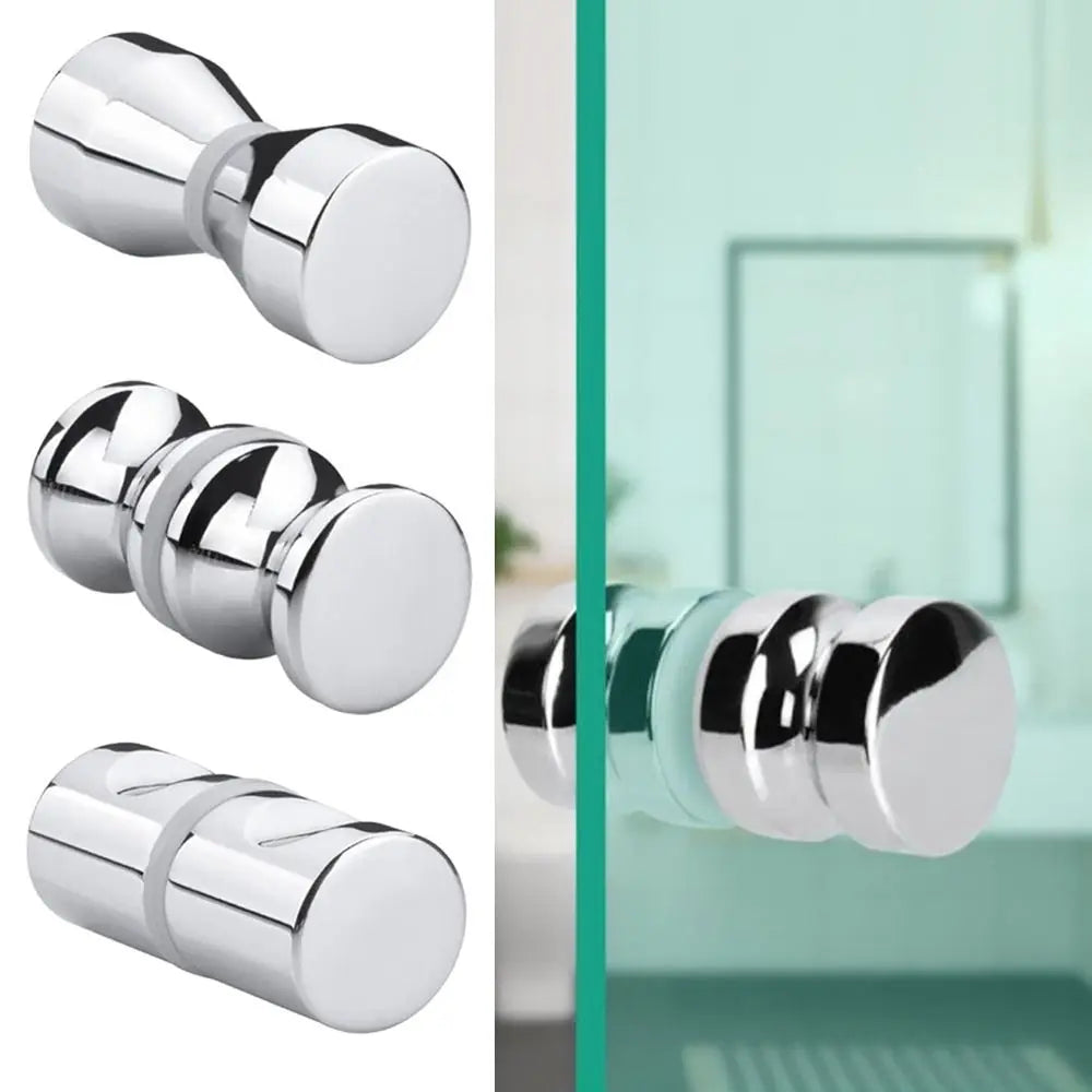 Aluminum Alloy Back-to-Back Glass Door Knob Handle Pull Glass Door Handle Axl