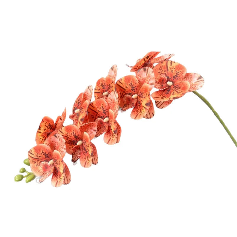 Artificial 9-Head Real Touch Orchid Stem – Wedding & Home Décor Artificial Flower Stem Axl