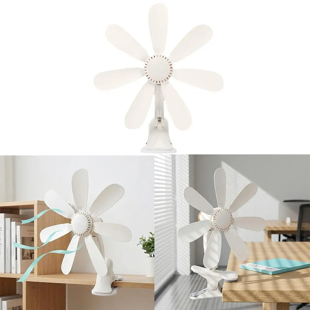 Portable Clip Fan – Hollow-Out Design, Powerful & Quiet Clip-On Fan Axl