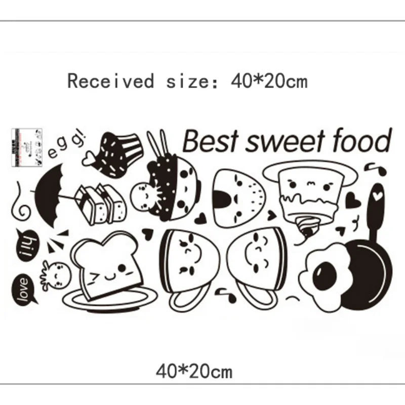 Kitchen Coffee Wall Sticker – Removable Vinyl Decal Art Wall Decal Sticker Axl 1pcs