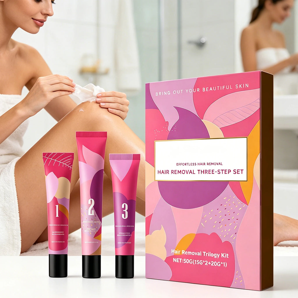 Women's Facial Hair Removal Kit – Depilatory Cream & Soothing Gel Depilatory Cream Kit Axl