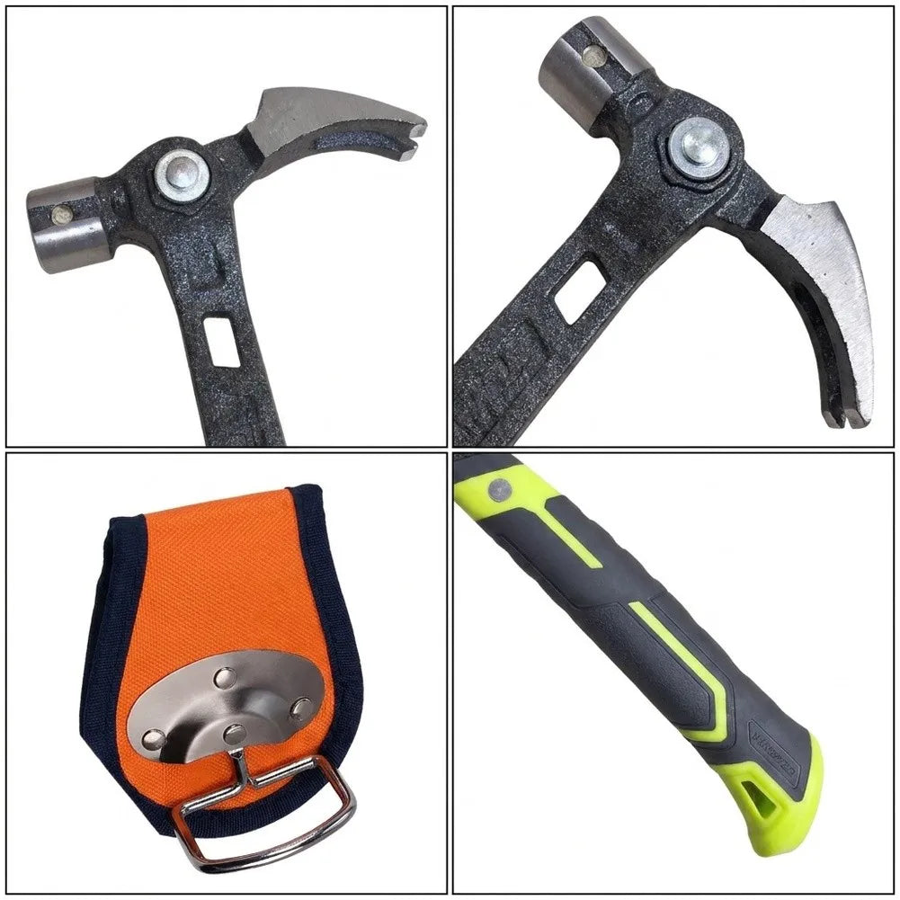 Adjustable Claw Hammer – Magnetic Nail Holder & Anti-Slip Grip Claw Hammer Axl